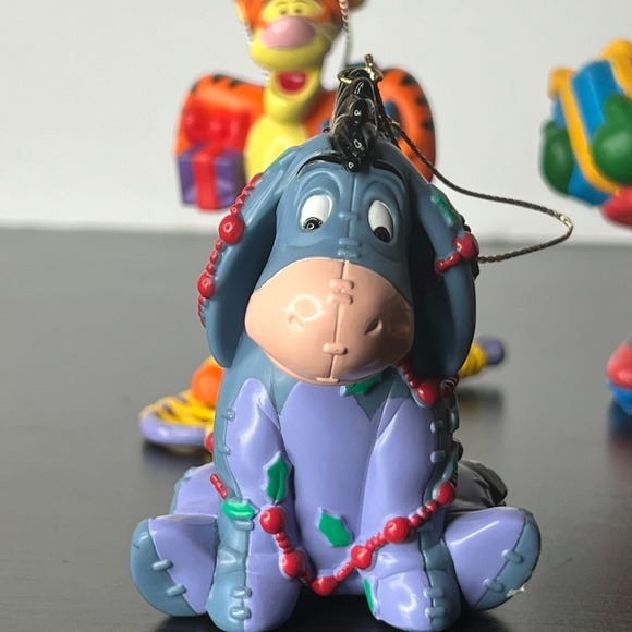 Disney Hallmark Ornament Lot Pooh Tigger Piglet Eeyore Minnie Christmas With Box - Picture 4 of 7